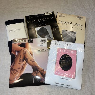 Assorted Hose Stockings tights lot DonnaKaren Oroblu Franzoni