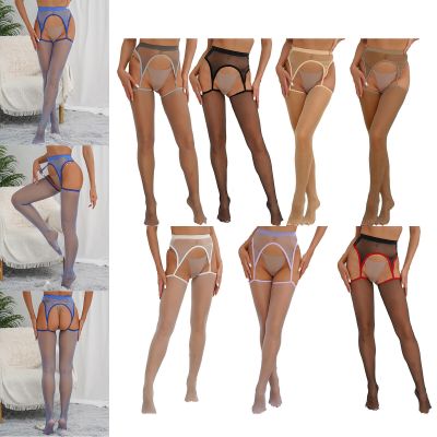Womens Stockings High Waist Lingerie Valentines Day Gift Pantyhose See-Through