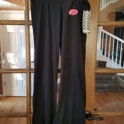 NEW Grey Yogini Style Yoga Legging Pants Built In Thong Panty Size XL Regular