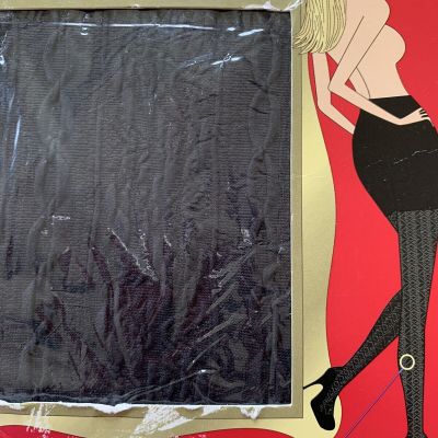 Spanx Tight-End Patterned Tights Size C Charcoal Gray NEW