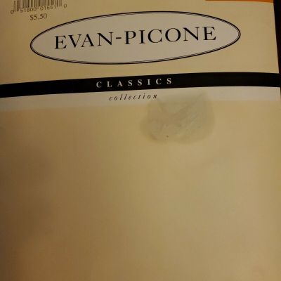 Evan Picone Classics Control Top Reinforced Toe Pantyhose Size Long ~ Navy