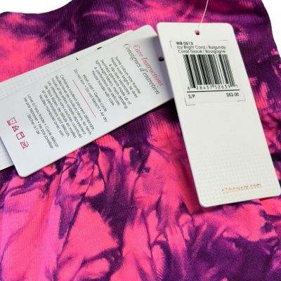 Climawear Muse Legging Pant Women's S Icy Bright Pink Striped Watercolor NEW