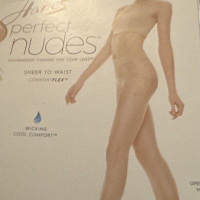 Hanes Perfect Nudes Sheer to Waist Tan Size Small