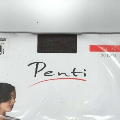 Penti 44 D.Brown #4 Size XL Nylon 20 Denier Matt Sheer Tights 4445