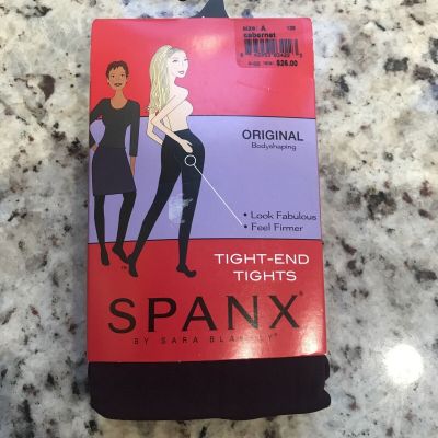 Spanx Tight End Size A Body Shaping Tights Cabernet $26 New