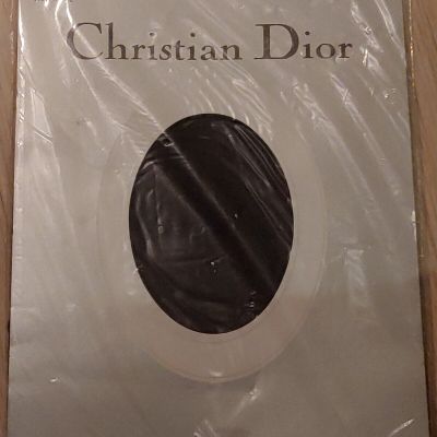Christian Dior Diorissimo Vintage Pantyhose Size 3 Black Hosiery Ultrasheer