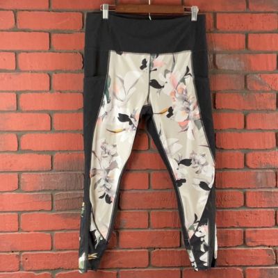 Athleta Woman's Leggings XL Floral Workout Athletic Yoga