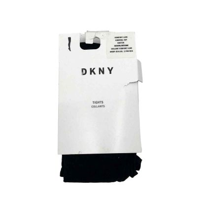 DKNY Comfort Luxe Control Top Tights M Opaque No Waistband 40DEN Black