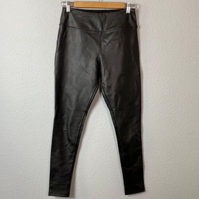 Nordstrom Faux Leather Black Sleek Holiday City Women’s Leggings Pants Sz Small