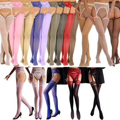 Women's Fishnet Thigh-High Stockings Tights Suspender Pantyhose Stocking Hosiery