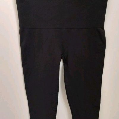 Love Your Assets by Sara Blakely Spanx Cropped Shaping Leggings Black Sz 1X EUC