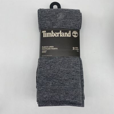 Timberland women’s fleece lined footless tight 2 pairs solid colors size M/L NEW
