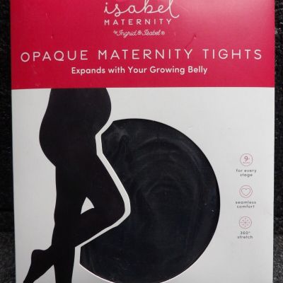 New Isabel Maternity Black Opaque Maternity Tights Size S/M Black, 1534 (C)