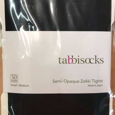 Tabbisocks - Women's Semi-Opaque Zokki Tights - Size Small/Medium - Black #17