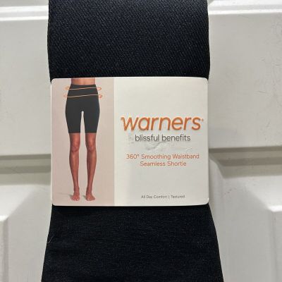 New!Warners Blissful Benefits Black Seamless Shortie.Size XS.Great Under Costume