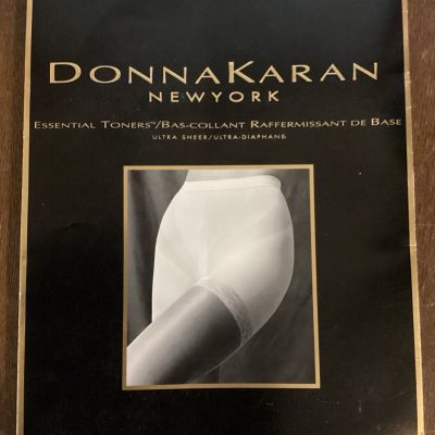 Vintage Donna Karan New York Pantyhose Black Medium Style C10 Essential Toners
