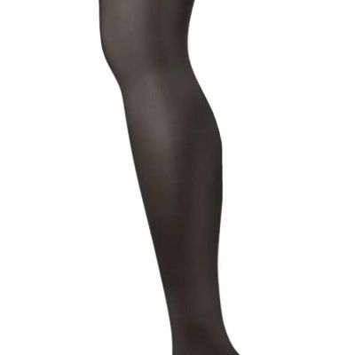 Via Spiga Flawless Finish Sheer Control Top Pantyhose Color: Black (Size C)