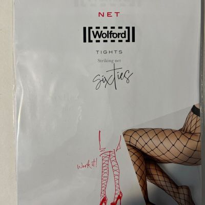 Wolford Sixties Striking Net Tights Fishnet Color: Honey Size: Small Pantyhose