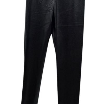 Aritiza Wilfred Free Leggings Womens Small Vegan Leather Black High Rise Stretch