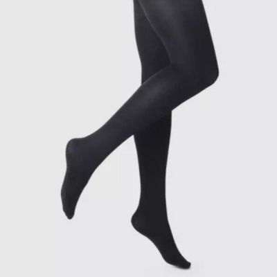 Women's 120D Blackout Soft Sheen Tights - A New Day Size S/M 1 Pair