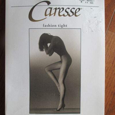 CaresseTights Sz  A / L Brown Flowered Fashion Tight Style 77 Retail $11.50