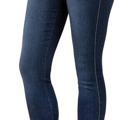 PajamaJeans Denim Indigo Wash Hidden Drawstring Leggings, Size 1x (16-18x)