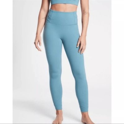 ATHLETA Elation Pirouette 1X  7/8 high Waist  blue Yoga  Workout Leggings