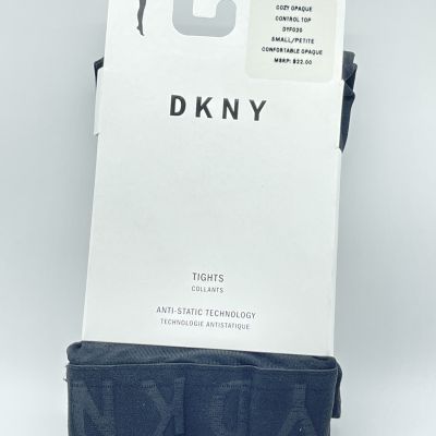 DKNY Cozy Comfortable Opaque Control Top Tights, Black, Small/Petite,DYF020,1 CT