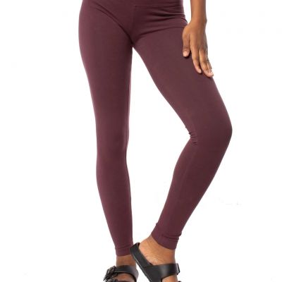 High Rise Ankle Legging (Style W-566, Plum) by Hard Tail Forever