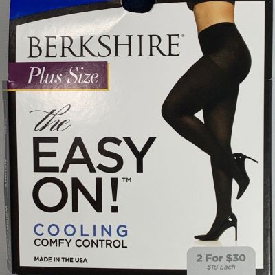 Womens Berkshire Plus Size Comfy Control Max Coverage Navy Tights Size 5/6 NEW!