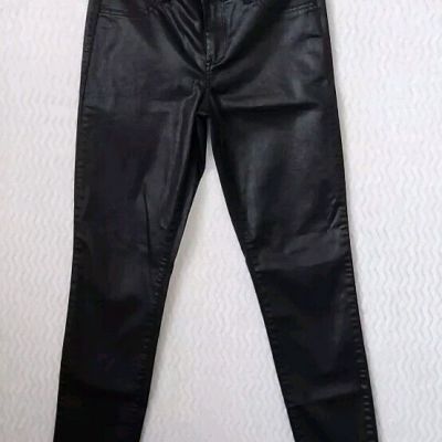 CALVIN KLEIN JEANS Women Bright Black Legging 2-Back Pockets Size 29/8 Skinny