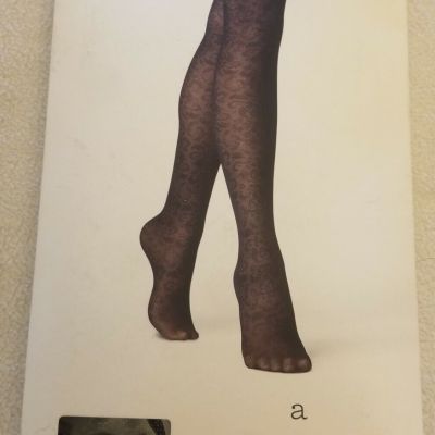 A New Day S/M M/L Fashion Tights Hosiery Black Lace One Pair Womens