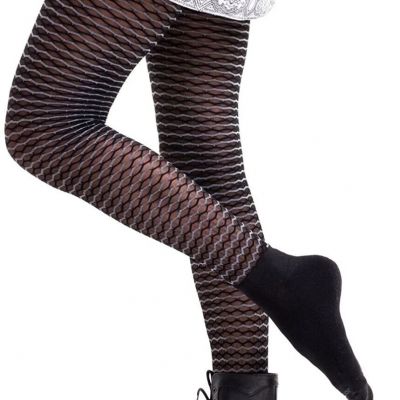 Bootights Women's 242844 Sohie Honeycomb Bootight, Black Sheer Pattern Size S