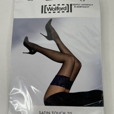 Wolford Satin Touch 20 Stay Up Gobi Tan XS NWT