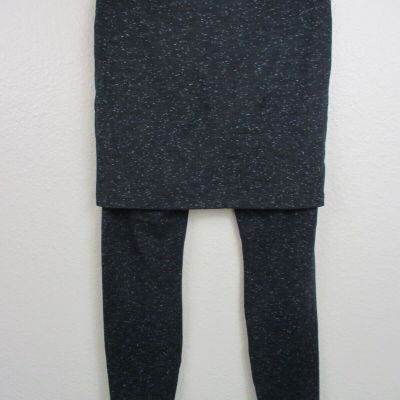 CAbi M'Leggings Extra Small Black Gray Space Dye Skirted Leggings Style 3210