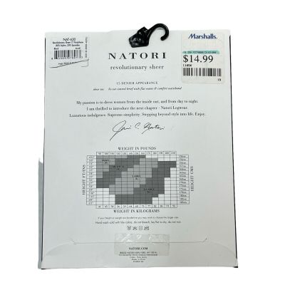 Natori Revolutionary Sheer Panty Hose Small Black Nat-620