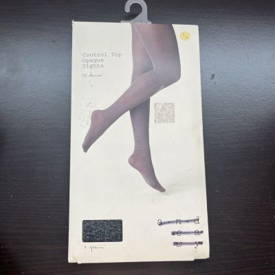 A New Day Women's 50D Opaque Control Top Space Dye Tights Gray Size S M