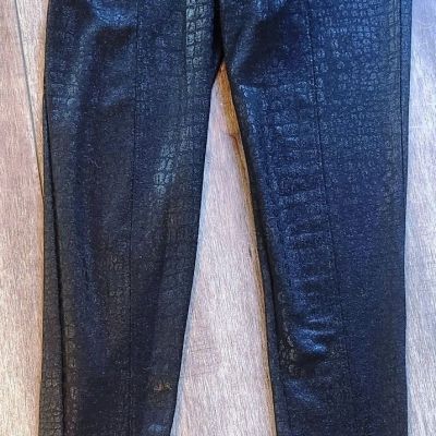 Women’s StooShy Shiny Black Stretch Leggings / Skinny Pants Size S