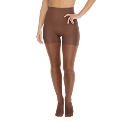 Red Hot by Spanx Womens Shaping Sheers Tights Sierra Dark Beige Size 2