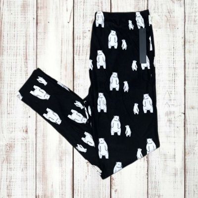 Women’s Leggings Plus Size 3X-4X NWT Polar Bear Print Winter Extra Stretchy