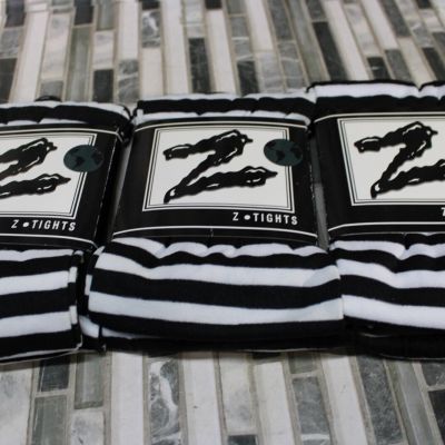 3 PACK- Z Tights Zebra Print Size S/M