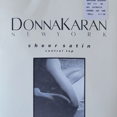 6 pairs of Donna Karan sheer satin control top pantyhose