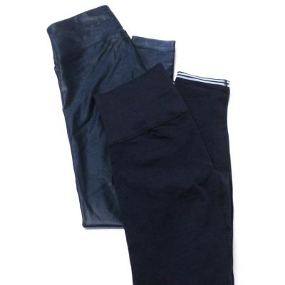 Koral LNDR Womens Shiny Blue Pull On Pants Leggings Size XS Lot 2