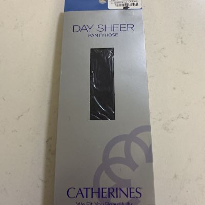 Catherine's Day Sheer Pantyhose Size D Off Black