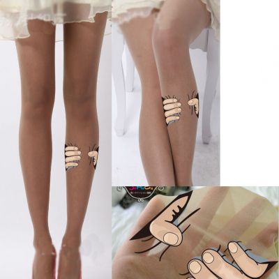 Supper Sexy Pantyhose Cute Design Tattoo Stockings Unique Pattern for Costumes