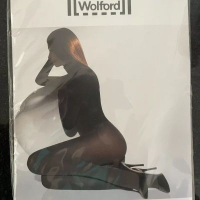 Wolford Mat Opaque 80 Tights Elmwood, Size Large, New Retails $61