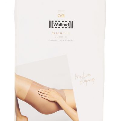 Wolford L6716 Womens Fairly Light Luxe 9 Control Top Tights Size XS