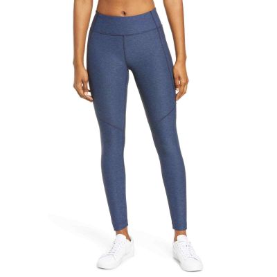 OUTDOOR VOICES Warmup Legging 7/8 Navy Spacedye Small Yoga Workout Heather Blue