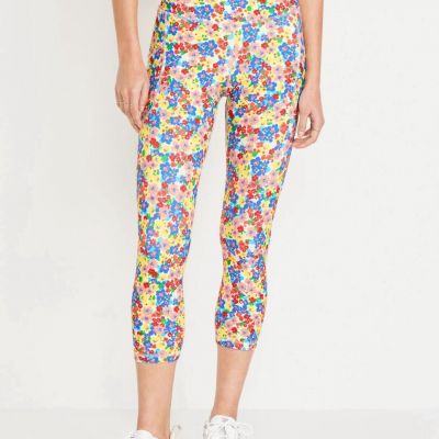 Old Navy Women's Size 3X ~ High-Waisted PowerSoft Side-Pocket Crop Leggings NWT