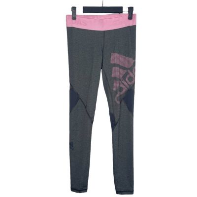 Adidas Womens Leggings Size S Light Gray Activewear Workout Pullover Gym Wear